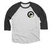 AdoptMe!, a Black and Heather White 3/4 Sleeve Baseball Tee