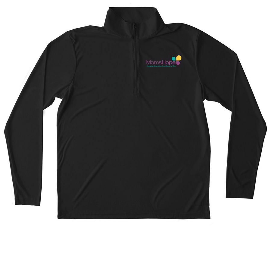 MomsHope Unisex Performance 1/4 Zip, a Black Unisex Performance Quarter Zip Pullover