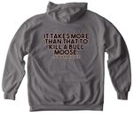 #BIGMATTSCOMEBACK, a Grey Comfort Colors Pullover Hoodie (back-view)