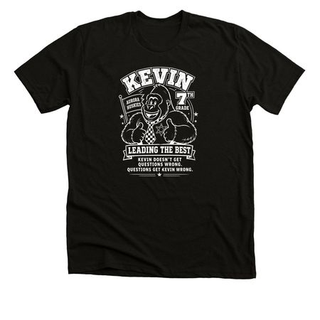 Kevin "Leading the Best", a Solid Black Blend Premium Unisex Tee