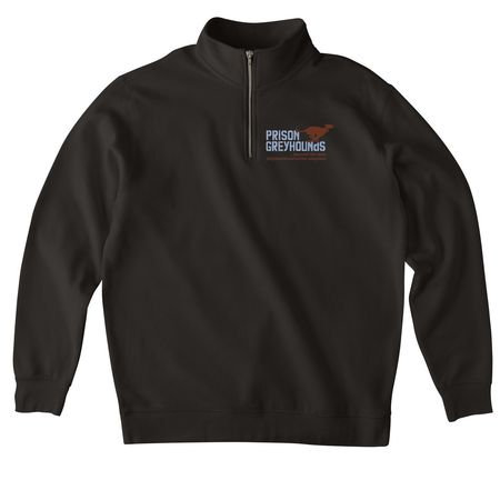Quarter Zip blue/brown, a Black Midweight Quarter Zip Pullover