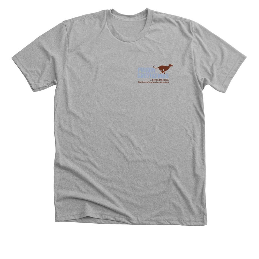 Quarter Zip blue/brown, a Athletic Heather Premium Unisex Tee