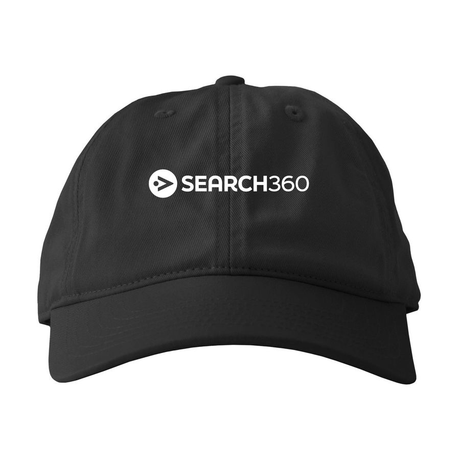 Search360 Baseball Cap, a Black Printed Eco Baseball Cap