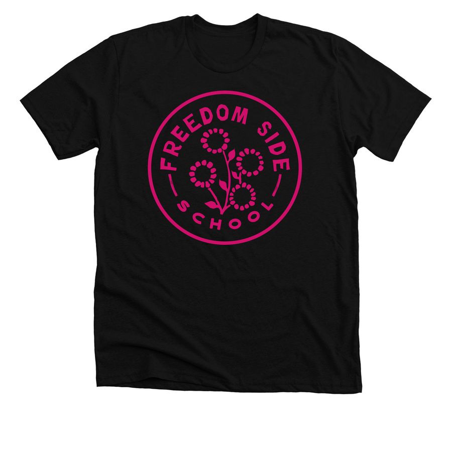 magenta, a Solid Black Blend Premium Unisex Tee