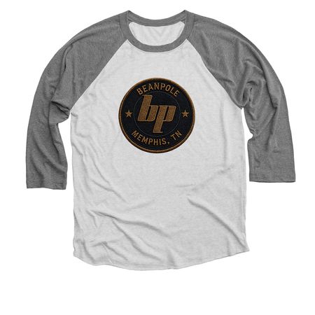 beanpole shirts, a Premium Heather and Heather White 3/4 Sleeve Baseball Tee