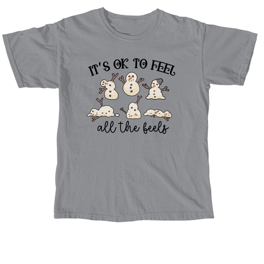 All the Feels, a Granite Comfort Colors Unisex Tee