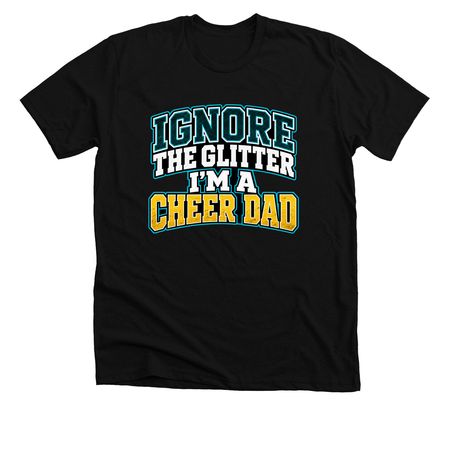 CHEER DAD&nbsp;, a Solid Black Blend Premium Unisex Tee