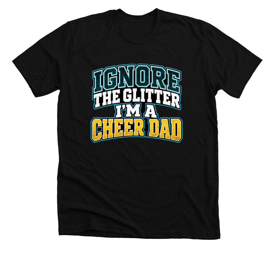 CHEER DAD&nbsp;, a Solid Black Blend Premium Unisex Tee