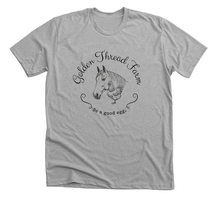 Support Golden Thread Farm, a Athletic Heather Premium Unisex Tee