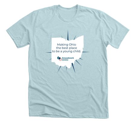 Best Place T-shirt, a Heather Ice Blue Premium Unisex Tee