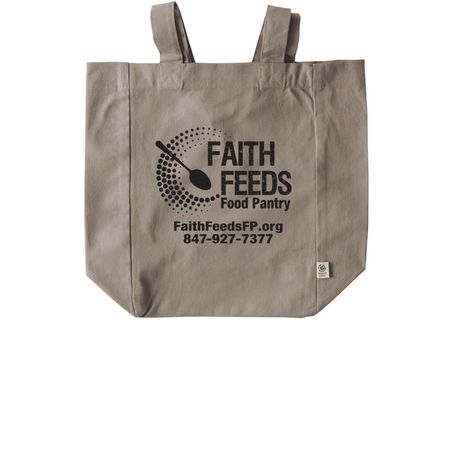 Faith Feeds Tote Bag, a Pumice Recycled Cotton Tote Bag