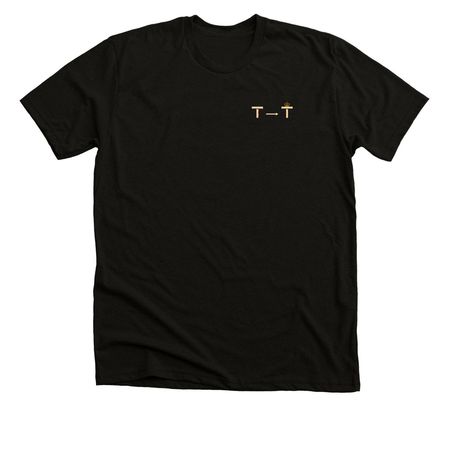 Ye Shall Live!&nbsp;, a Black Heather Premium Unisex Tee (back-view)