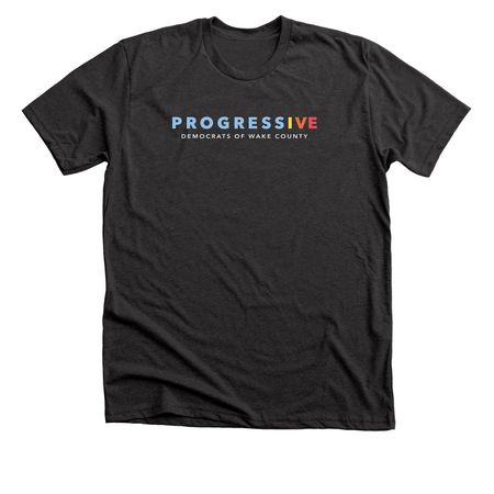 Progressive Democrats of Wake County, a Dark Grey Heather Premium Unisex Tee