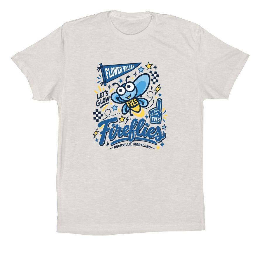 Let's Glow Flower Valley, a Vintage White Premium Cotton Tee