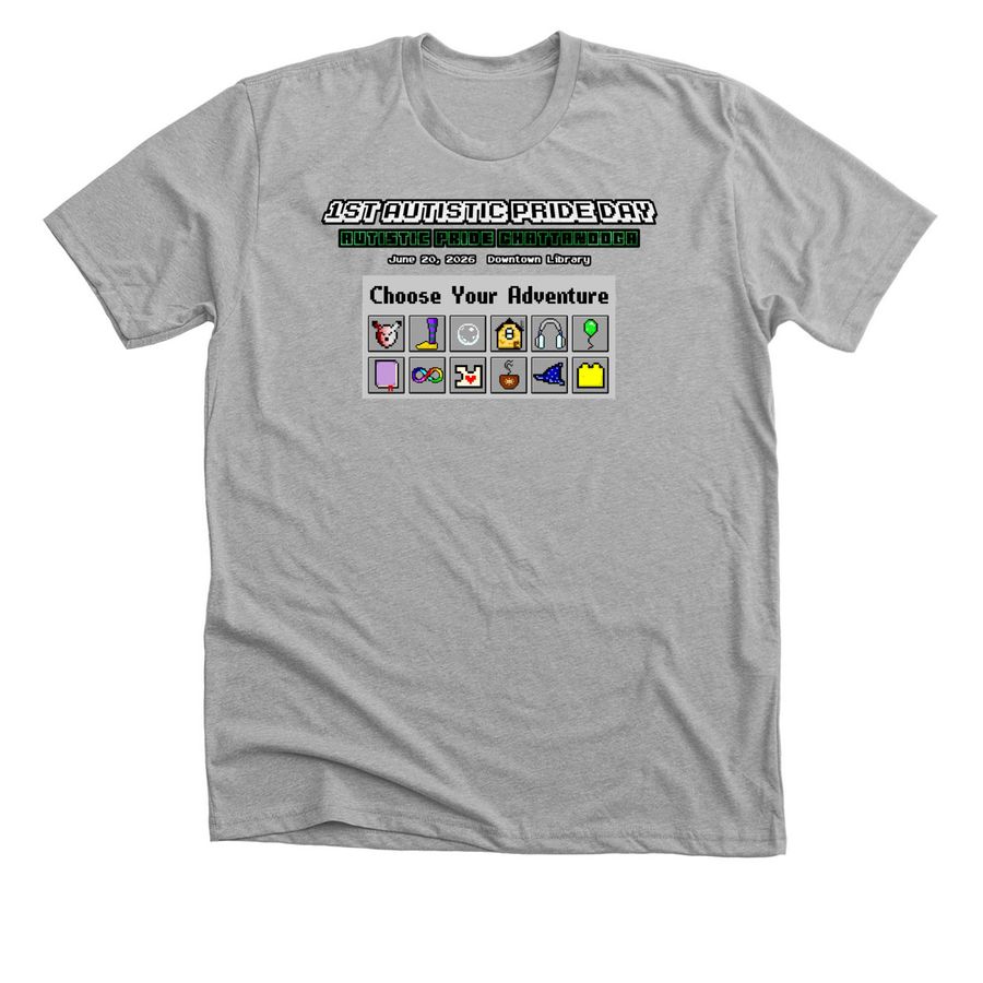 It's Dangerous to Go Alone, Take This (Front), a Athletic Heather Premium Unisex Tee