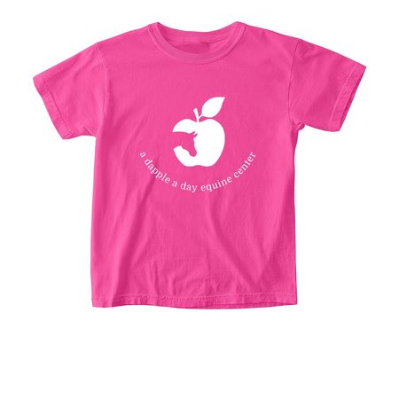 ADAD Classic Logo Tees, a Neon Pink Comfort Colors Youth Tee