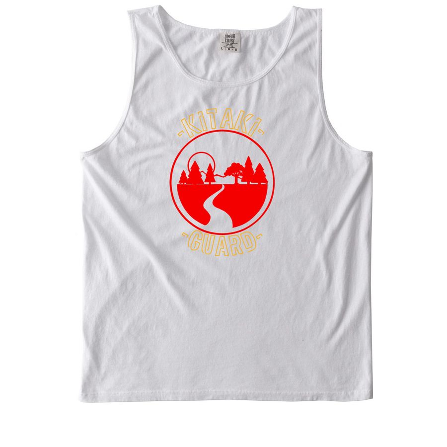 Kitaki Guard, a White Comfort Colors Tank Top