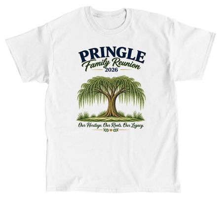 Pringle Family Reunion '26 (Contest Winner), a White Classic Unisex Tee