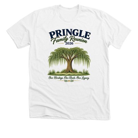 Pringle Family Reunion '26 (Contest Winner), a Solid White Blend Premium Unisex Tee