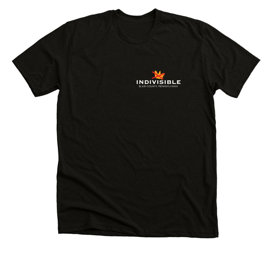 NO KINGS, a Solid Black Blend Premium Unisex Tee