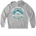 Logo- Zip up, a Granite Grey Heather Allmade Organic French Terry Zip Up Hoodie (back-view)