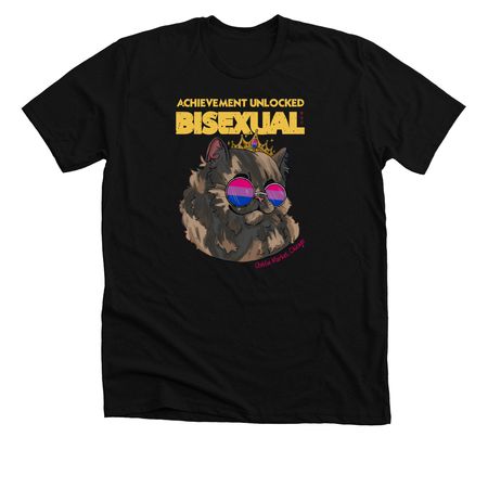 Achievement Unlocked: Bisexual, a Solid Black Blend Premium Unisex Tee