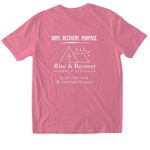 Rise & Recover Community Partner!&nbsp;, a Azalea Softstyle Cotton Tee (back-view)