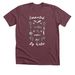 Connected By Water- Light Graphic Shirts, a Heather Maroon Premium Unisex Tee