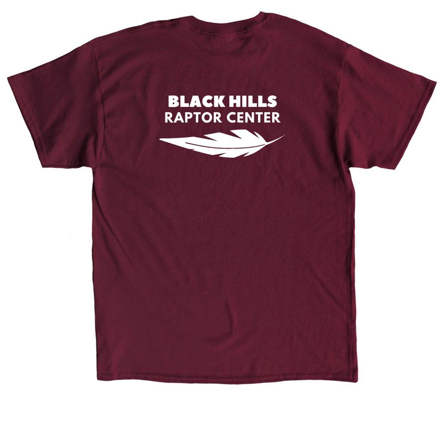 I Don't Give a Hoot, a Maroon Classic Unisex Tee (back-view)