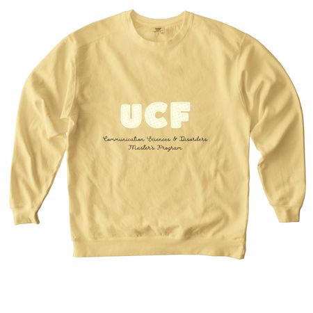 Master's Program Design, a Butter Comfort Colors Crewneck Sweatshirt