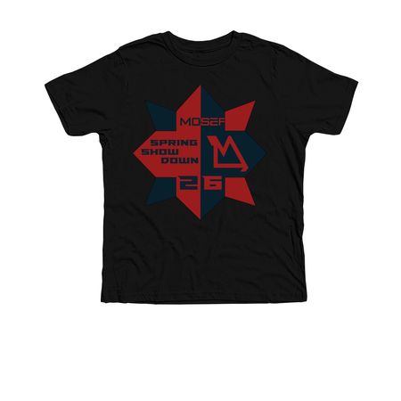 2026 MOSEF Spring Showdown, a Solid Black Blend Premium Youth Tee
