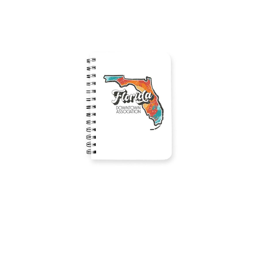 FLDA Notebook, a White Spiral Notebook