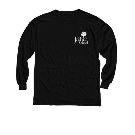 The Joshua School Youth, a Black Youth Long Sleeve Tee
