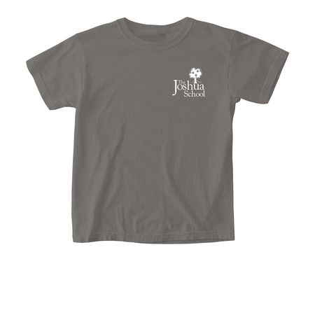 The Joshua School Youth, a Grey Comfort Colors Youth Tee