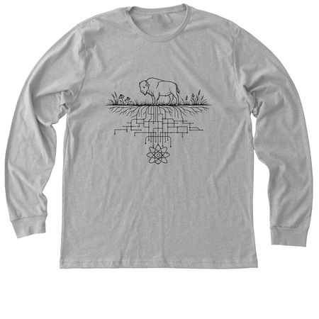 Fermilab Infrastructure Services Directorate, a Athletic Heather Premium Long Sleeve Tee