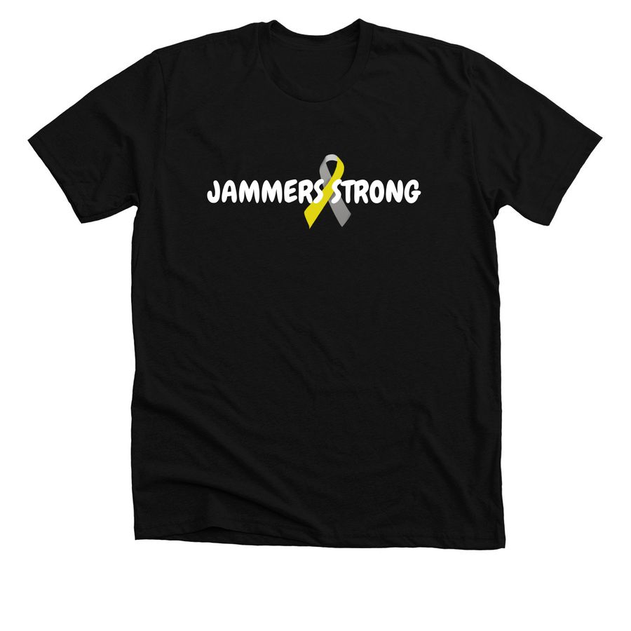 JAMMERS STRONG FOUNDATION(DARK COLOR OPTIONS), a Solid Black Blend Premium Unisex Tee