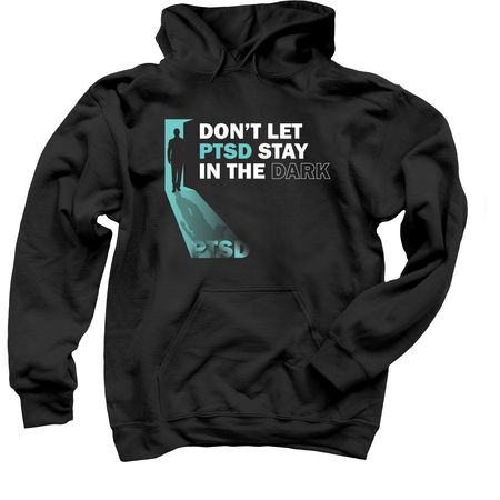 PTSD Awareness, a Black Pullover Hoodie