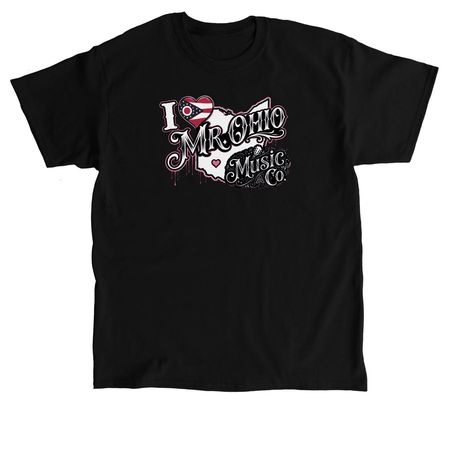 I heart u, a Black Classic Unisex Tee