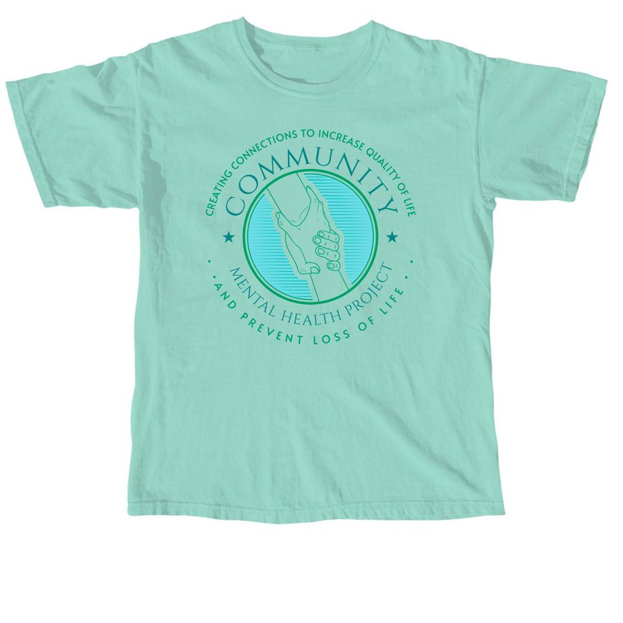 Community Mental Health Project, a Chalky Mint Comfort Colors Unisex Tee