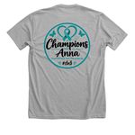 Champions for Anna, a Athletic Heather Premium Unisex Tee (back-view)