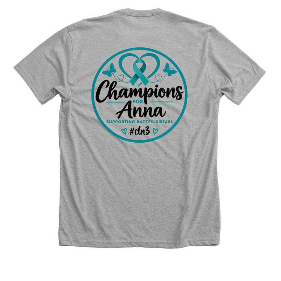 Champions for Anna, a Athletic Heather Premium Unisex Tee (back-view)