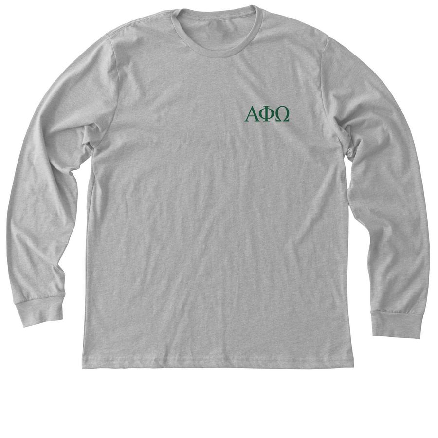 Theta Zeta Postcard ?, a Athletic Heather Premium Long Sleeve Tee