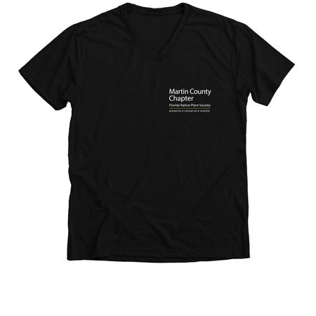 Florida's Four-Petal Pawpaw, a Solid Black Blend Premium V-Neck Tee
