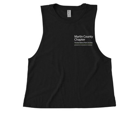 Florida's Four-Petal Pawpaw, a Deep Black Allmade Eco Triblend Women?s Muscle Tank