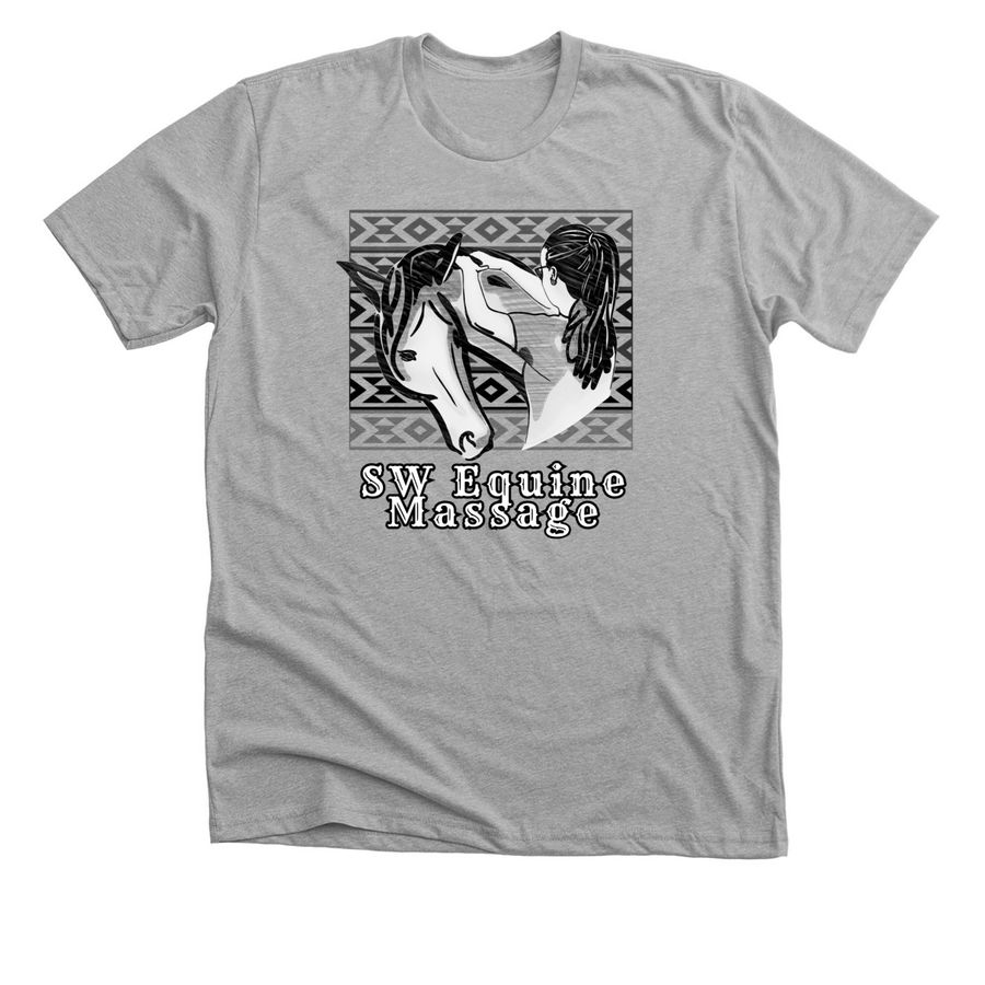 SW Equine Massage, a Athletic Heather Premium Unisex Tee
