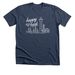 Hometown Happy, a Heather Navy Premium Unisex Tee