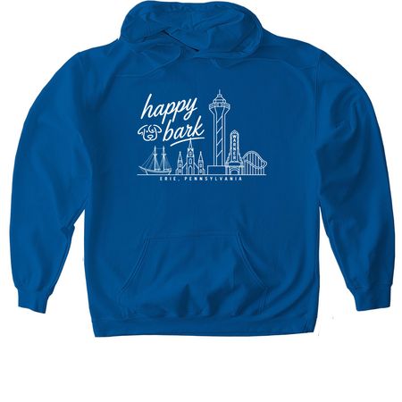 Hometown Happy, a Royal Gildan Softstyle Pullover Hoodie