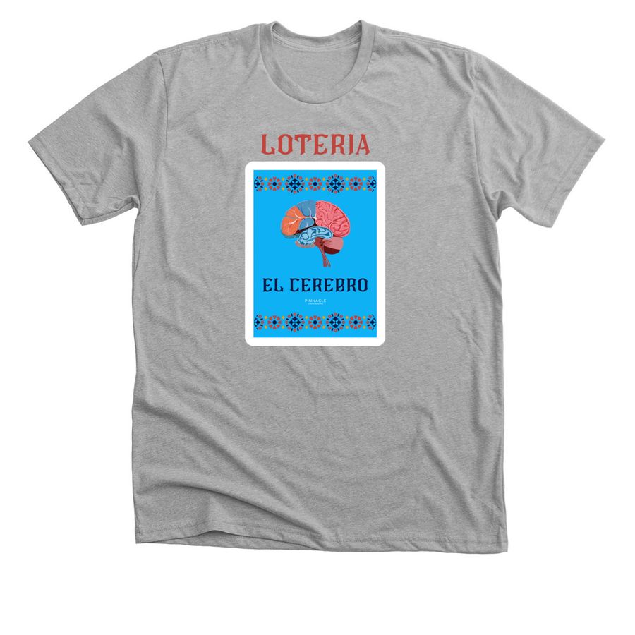 Loteria - El Cerebro&nbsp;, a Athletic Heather Premium Unisex Tee