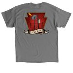 Traditional Logo - Shirts, a Charcoal Classic Unisex Tee (back-view)