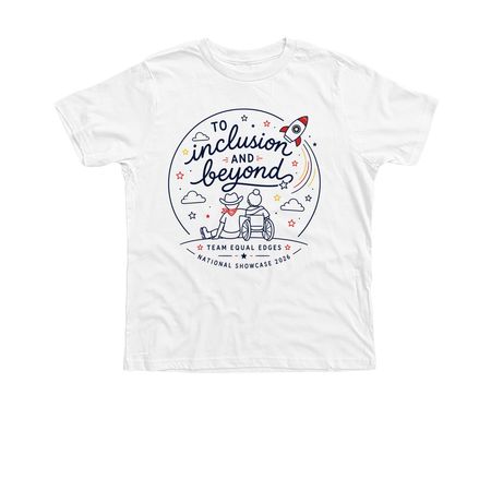 Inclusion and Beyond - National Showcase '26, a Solid White Blend Premium Youth Tee